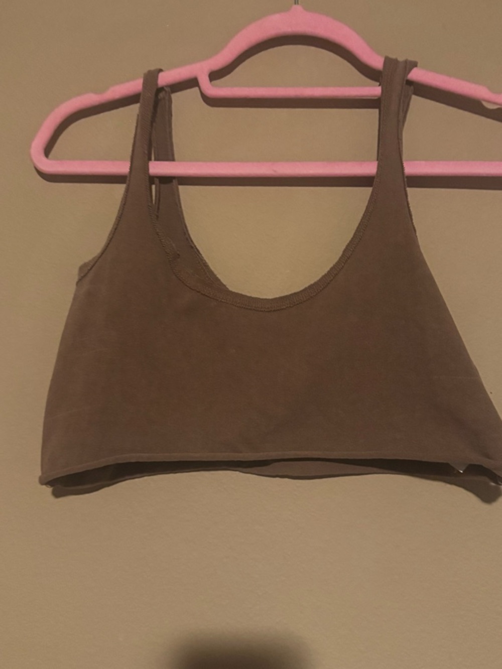 Joah Brown Ribbed Brown Tank